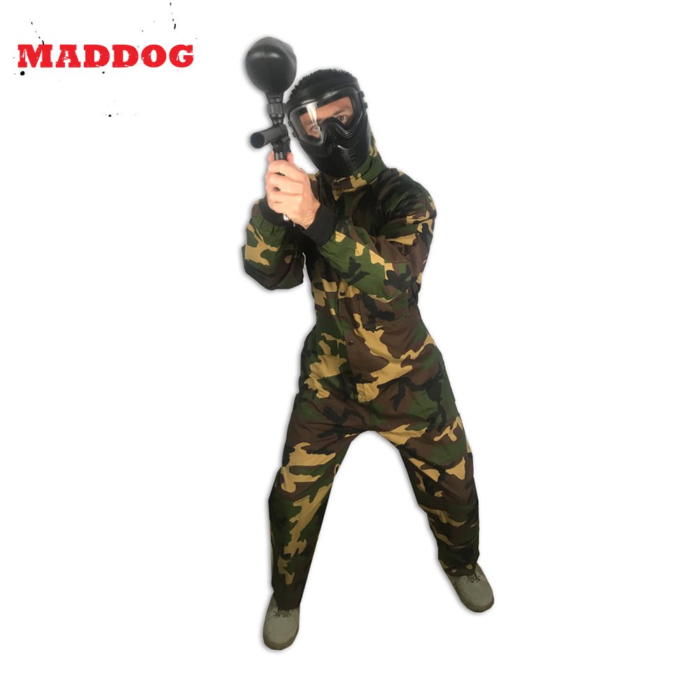 Maddog Tactical Paintball Rip Stop Coverall Jumpsuit | Black | Camo