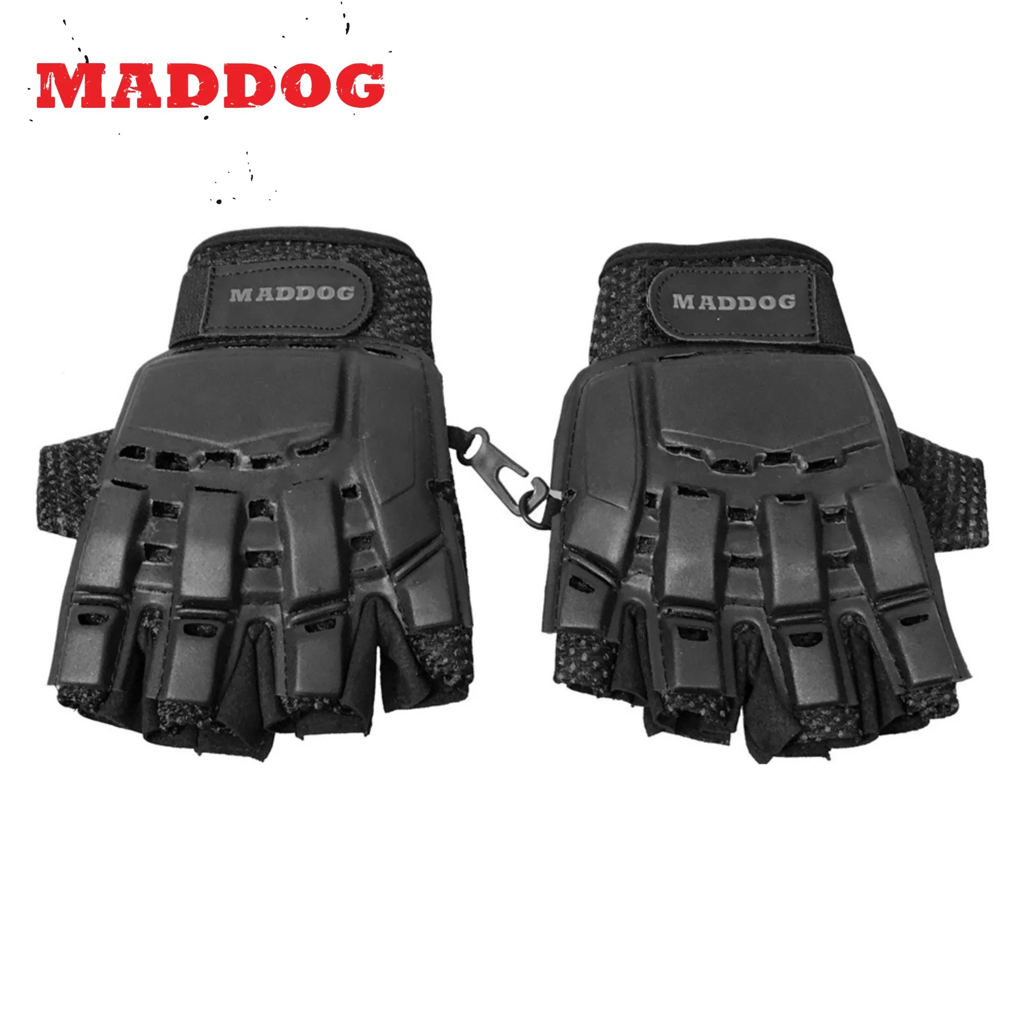 Maddog Hard Knuckle Half Finger Paintball And Airsoft Gloves