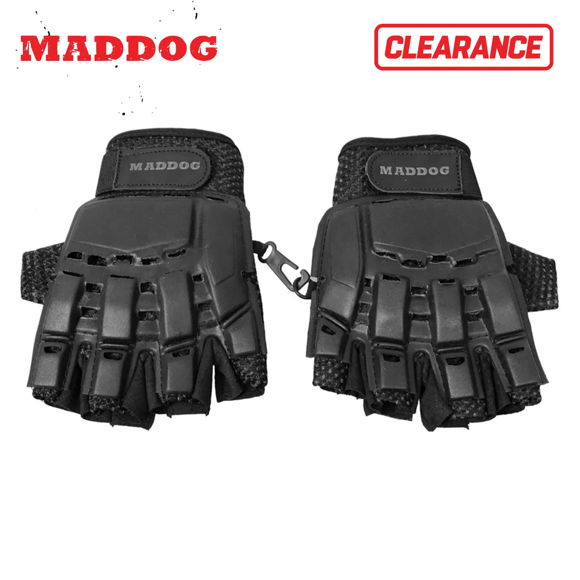 CLEARANCE Maddog Paintball & Airsoft Tactical Half-Finger Gloves - Open Box / Used