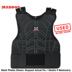 CLEARANCE Maddog Tactical Half Finger Glove Chest Protector and Neck Combo Trio - Black - Small/Medium