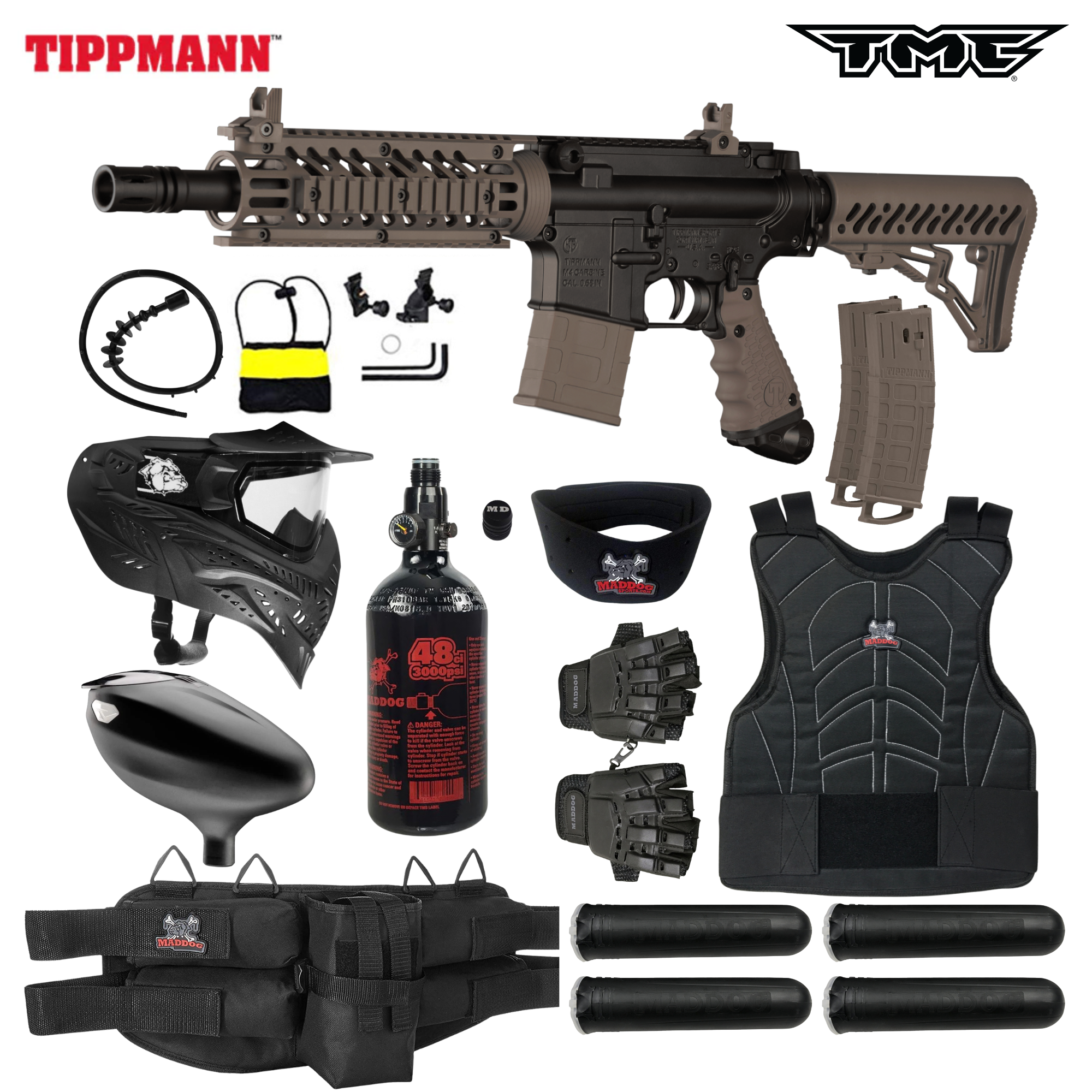 Tippmann TMC MagFed Paintball Gun Packages (All-In-One Kits)