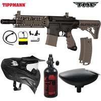 Tippmann TMC MagFed Gun Packages (All-In-One Black / Black choose your tmc 🔫, marker, accurate marker control, for woodsball play, hero view