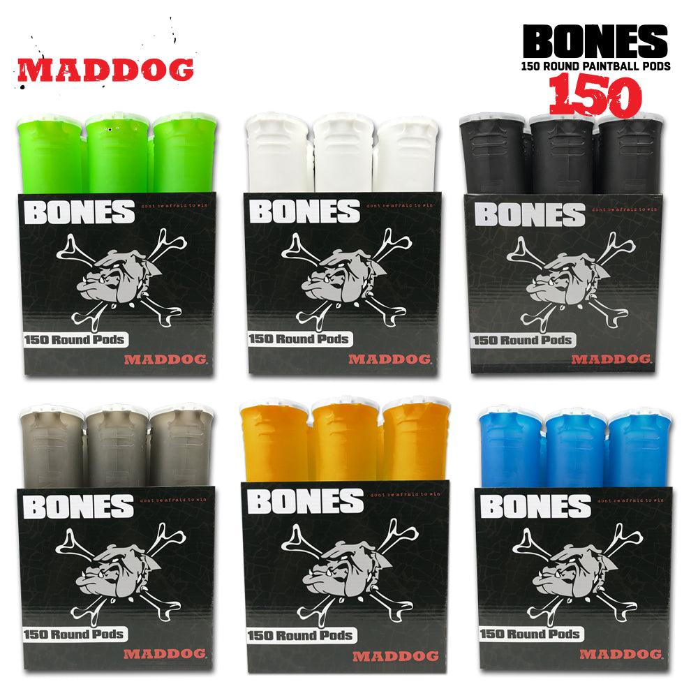 Maddog 150 Round BONES Paintball Pods Maddog