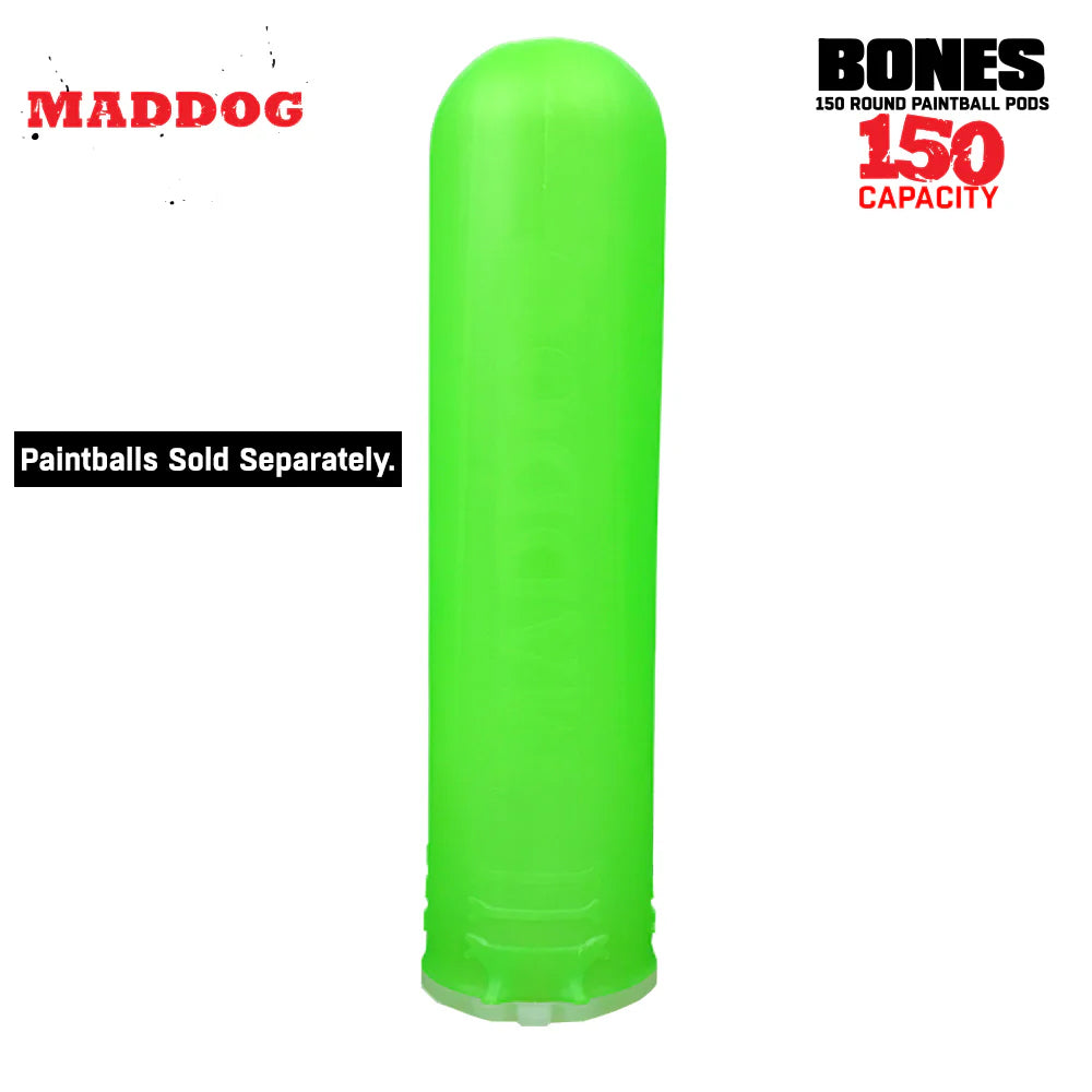 Maddog 150 Round BONES Paintball Pods | SINGLE
