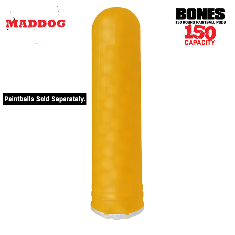 Maddog 150 Round BONES Paintball Pods | SINGLE