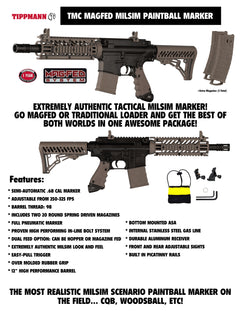 Maddog Tippmann TMC MAGFED Silver HPA Paintball Gun Marker Starter Package