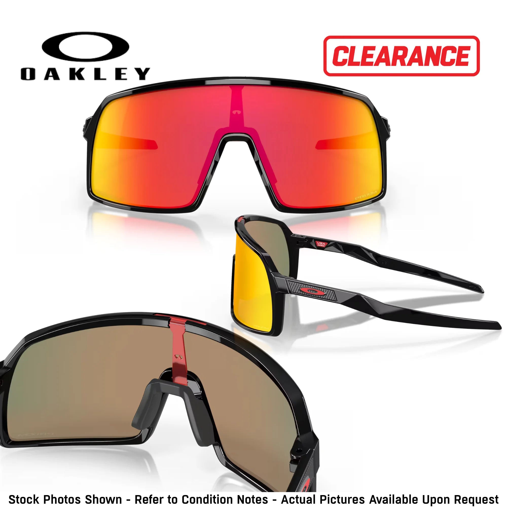 CLEARANCE Oakley Sutro Sunglasses with Polished Black Frame and Prizm Black Lenses