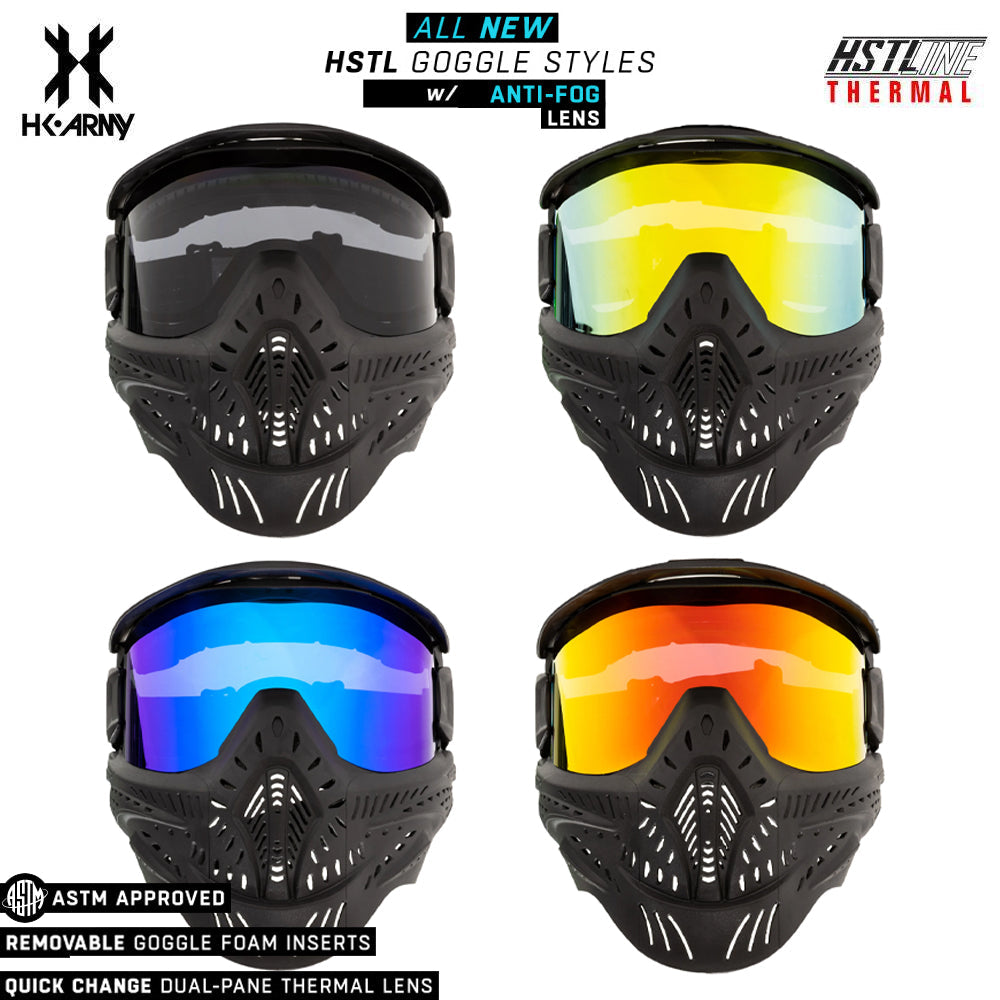 HK Army HSTL Goggle Paintball Airsoft Mask with Anti Fog Thermal Lens