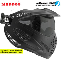 Maddog Dye SE Special Edition Thermal Anti-Fog Paintball Mask Goggle | Smoke - Clear - Mirror (Copy) Dye