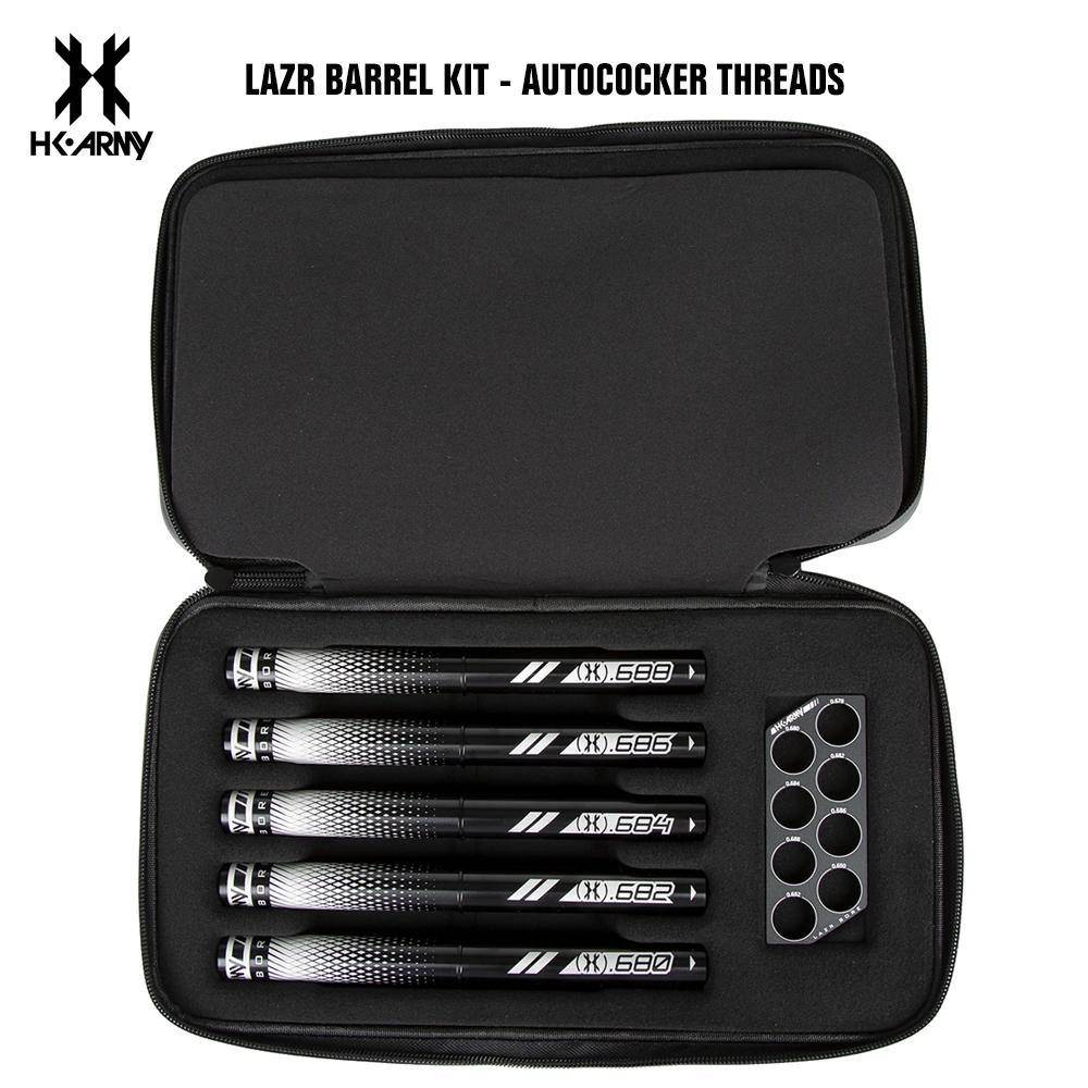 HK Army LAZR Paintball Barrel Kit - Autococker Threads - Black Inserts - PaintballDeals.com