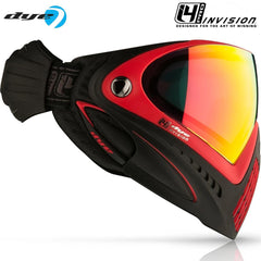 CLEARANCE Dye I4 PRO Thermal Paintball Mask Goggles - Meltdown Black/Red - Used But NOT Abused