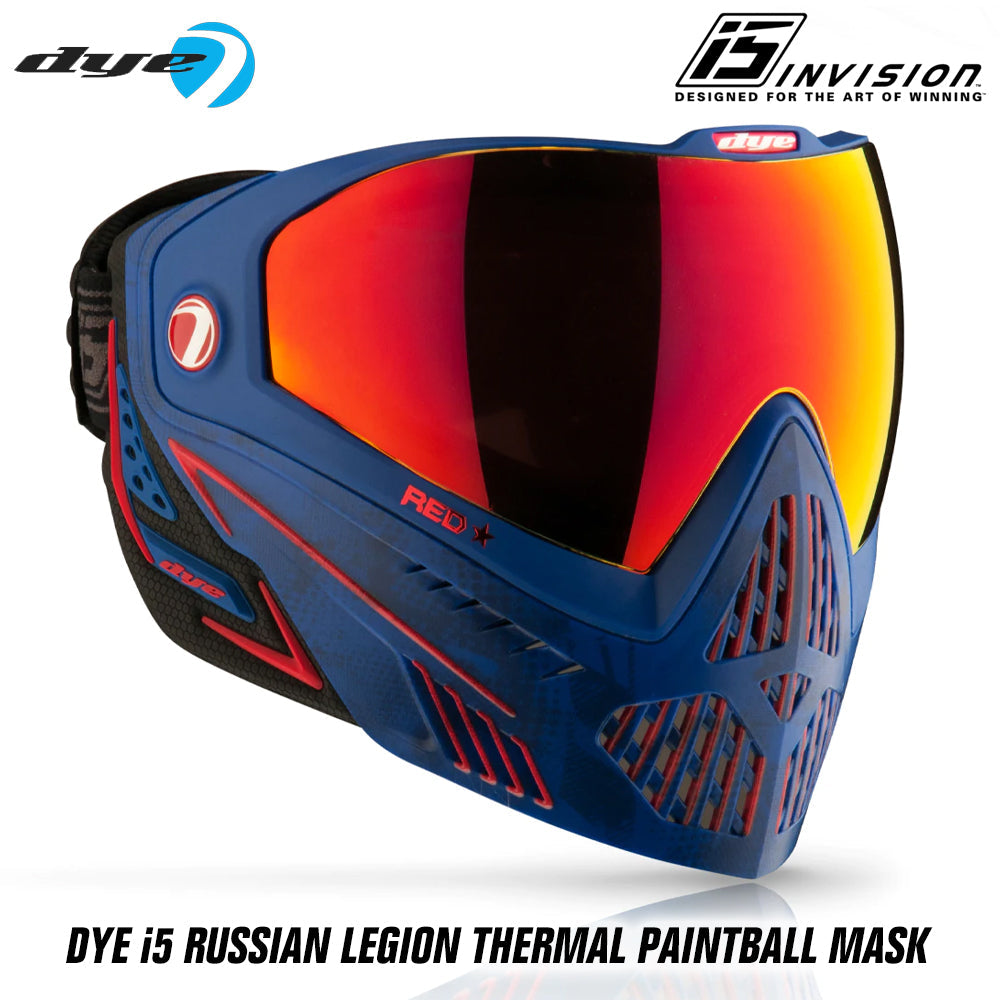 Dye I5 Thermal Paintball Mask Goggles with GSR Pro Strap
