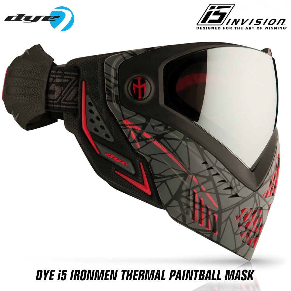 Dye I5 Thermal Paintball Mask Goggles with GSR Pro Strap