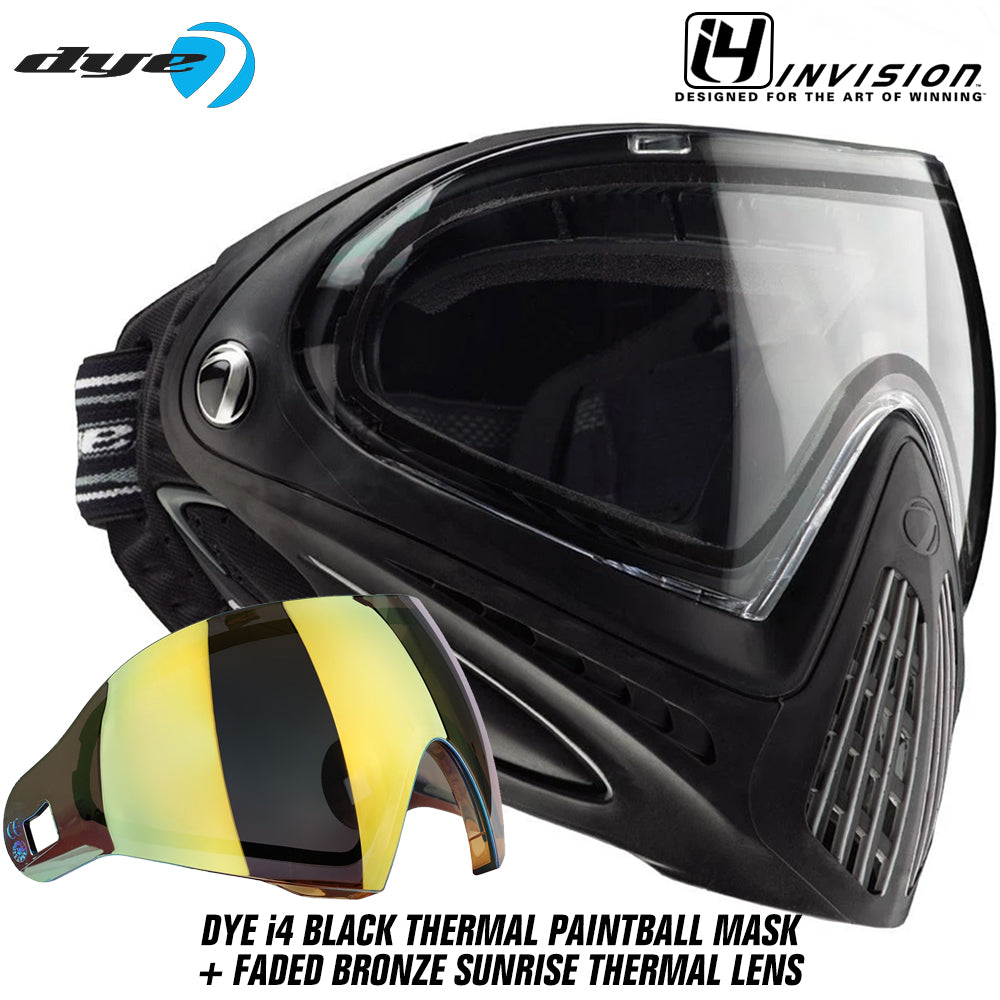 Dye I4 Thermal Paintball Mask Goggles + Thermal Lens Options