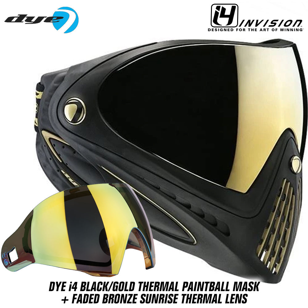 Dye I4 Thermal Paintball Mask Goggles + Thermal Lens Options