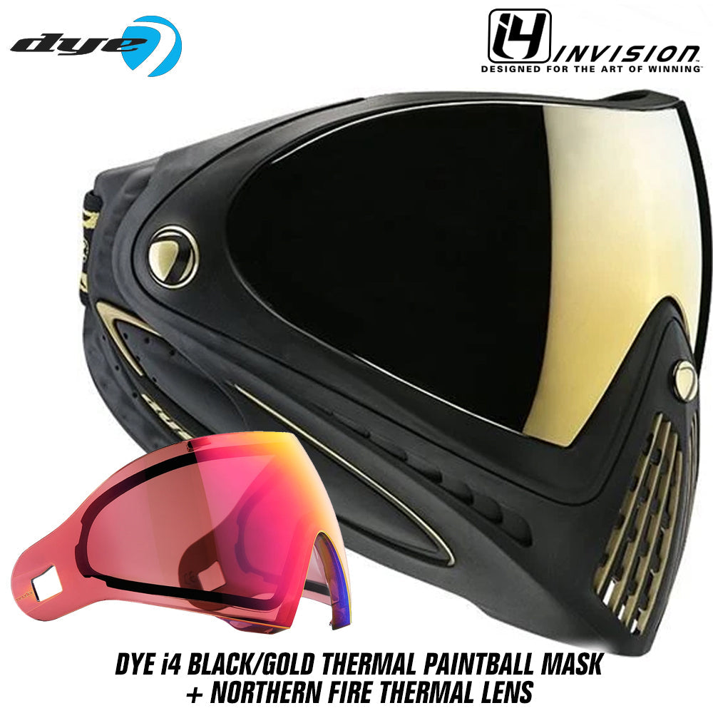 Dye I4 Thermal Paintball Mask Goggles + Thermal Lens Options