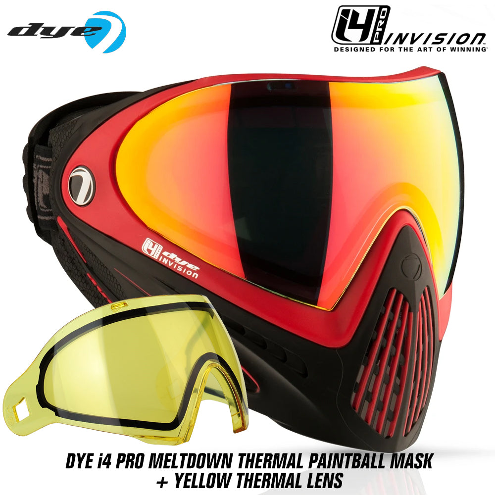 Dye I4 PRO Thermal Paintball Mask Goggles + Thermal Lens Options