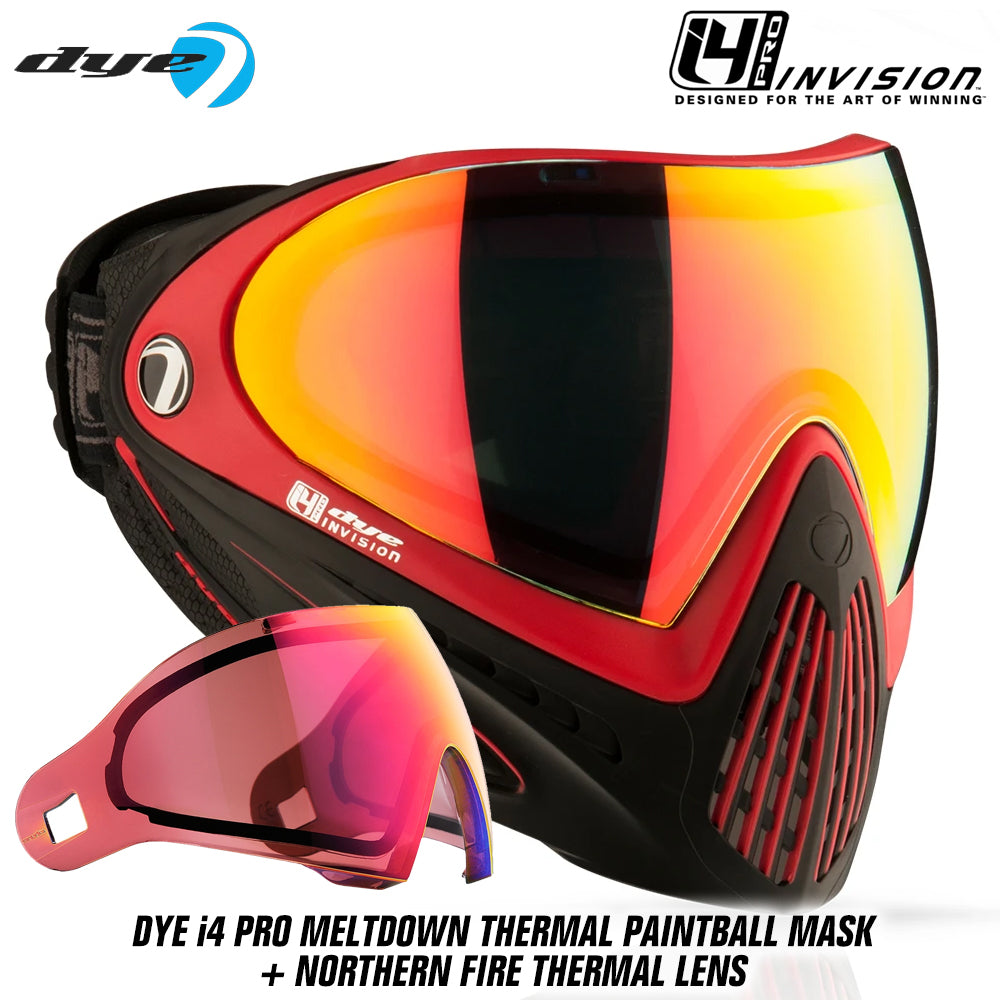 Dye I4 PRO Thermal Paintball Mask Goggles + Thermal Lens Options