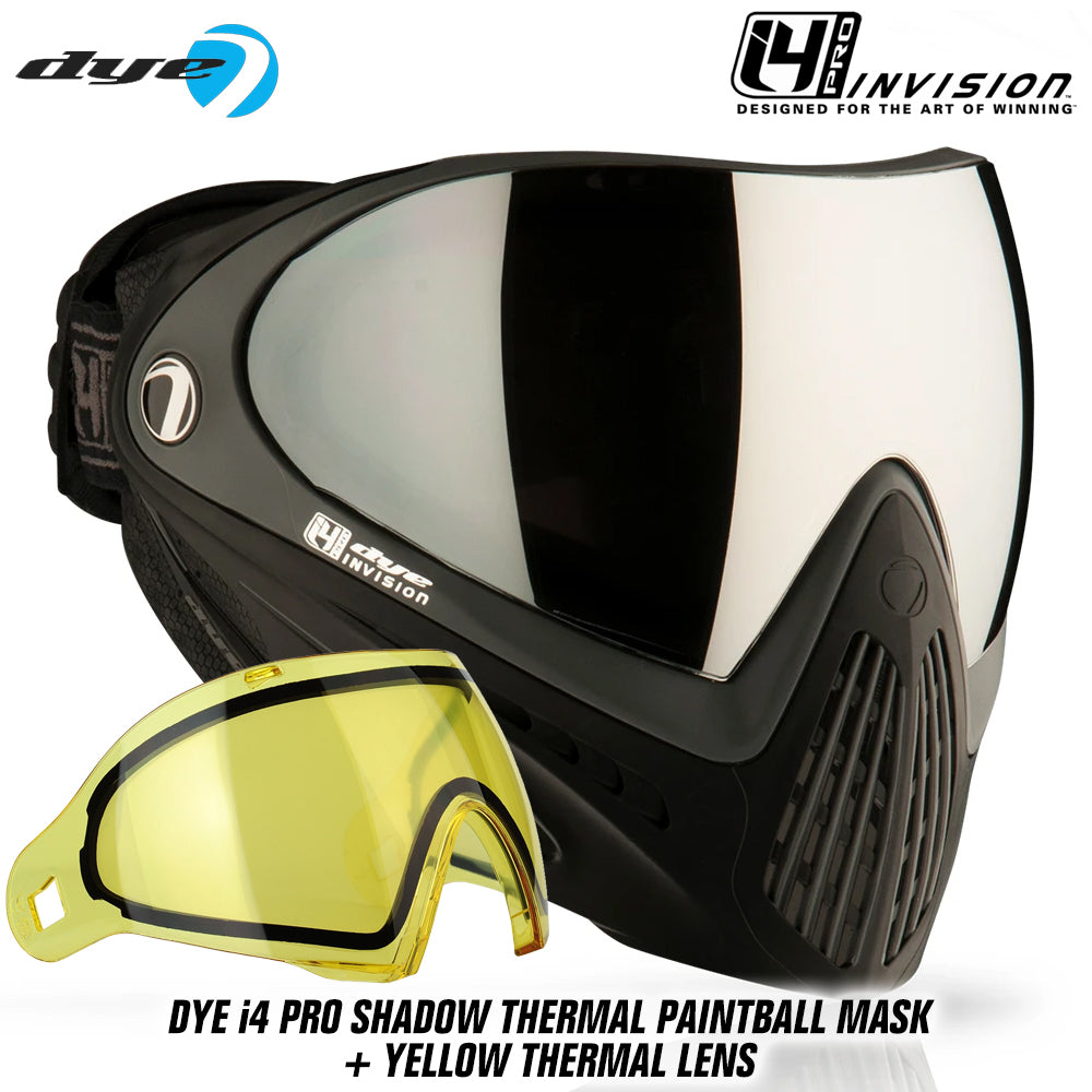 Dye I4 PRO Thermal Paintball Mask Goggles + Thermal Lens Options