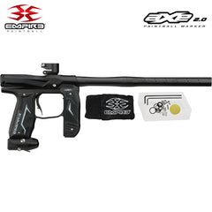 Empire Axe 2.0 Electronic Full Auto Paintball Gun w/ 48/3000 HPA Tank, Empire Halo Too Loader, Empire Helix Thermal Mask, Neck Protector, 4+3 Harness & (4) Pods Starter Package