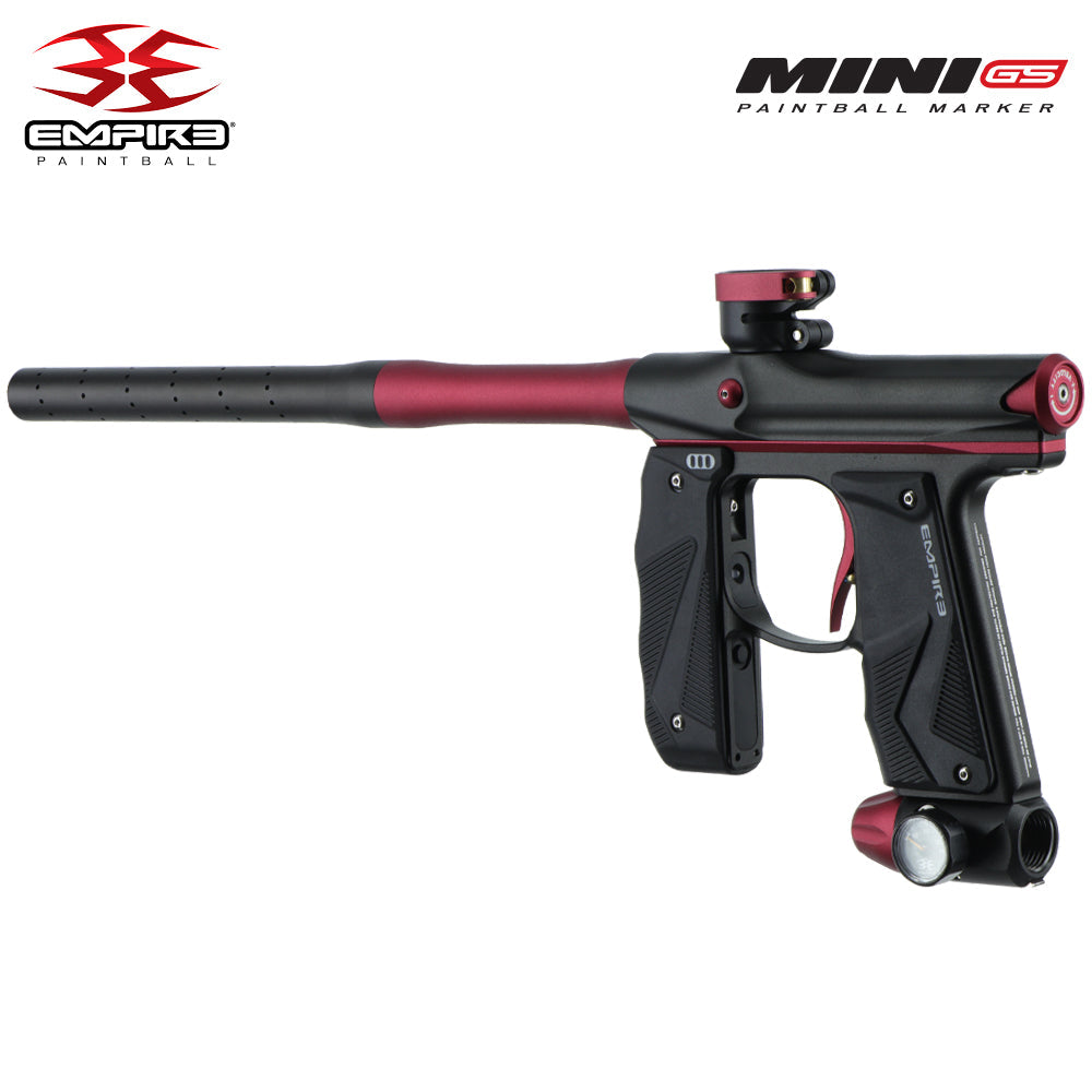 Empire Mini GS Electronic Full Auto Paintball Gun Marker w/ 68/4500 Carbon Fiber HPA Paintball Tank & Empire Halo Too Electronic Paintball Loader Starter Package