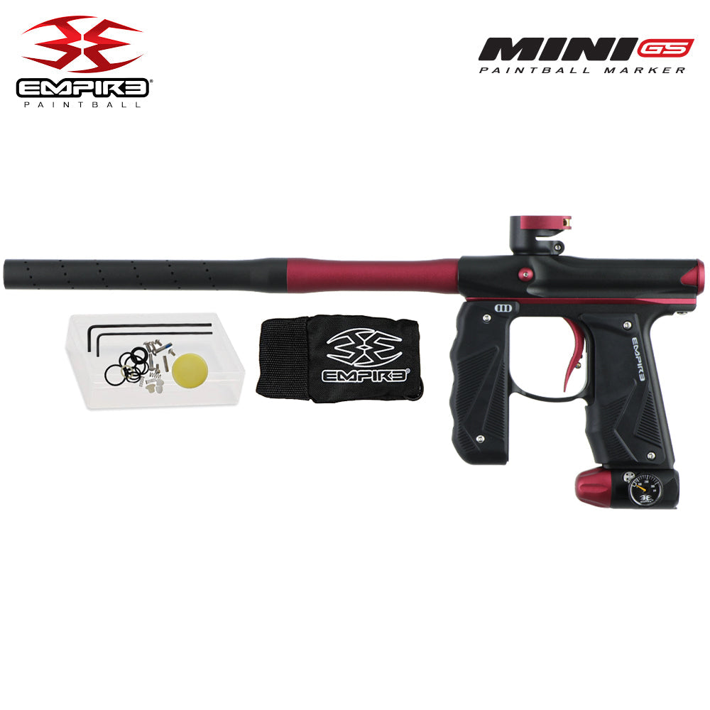 Empire Mini GS Electronic Full Auto Paintball Gun Marker w/ 68/4500 Carbon Fiber HPA Paintball Tank & Empire Halo Too Electronic Paintball Loader Starter Package