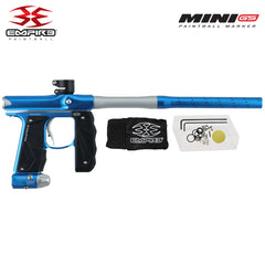Empire Mini GS Electronic Paintball Gun Marker | Full Auto | Tournament Ready - Dust Blue / Dust Silver