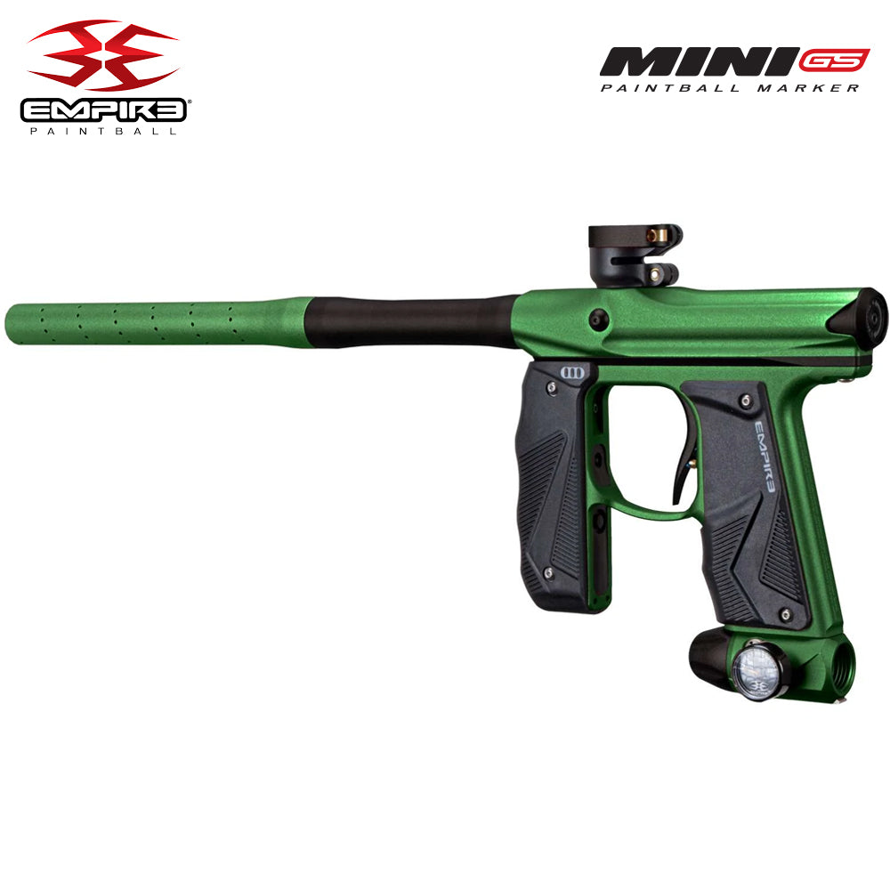 Empire Mini GS Electronic Full Auto Paintball Gun Marker w/ 68/4500 Carbon Fiber HPA Paintball Tank & Empire Halo Too Electronic Paintball Loader Starter Package