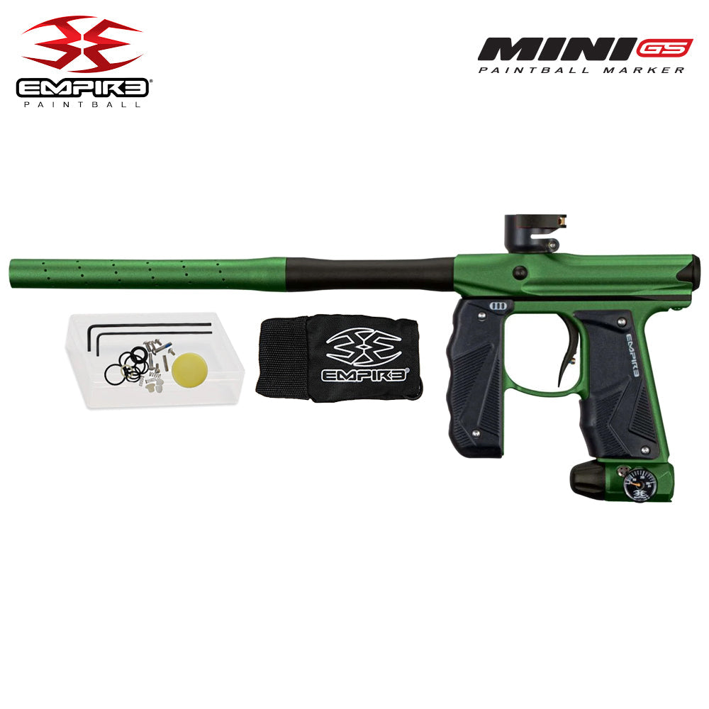 Empire Mini GS Electronic Full Auto Paintball Gun Marker w/ 68/4500 Carbon Fiber HPA Paintball Tank & Empire Halo Too Electronic Paintball Loader Starter Package