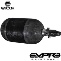 Empire Mega Lite 68/4500 Carbon Fiber HPA Tank (2024 std config, HPA tank, lightweight air system, for markers, front angle