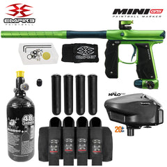 Empire Mini GS Full Auto Paintball Gun Marker w/ 48/3000 HPA Tank, Empire Halo Too Loader, HK Army HSTL Thermal Mask, 4-Pod Harness & (4) Pods Starter Package