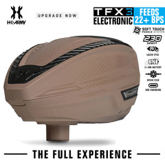 CLEARANCE HK Army TFX 3.0 Electronic Paintball Loader - 22+ BPS - Tan/Black - OPEN BOX