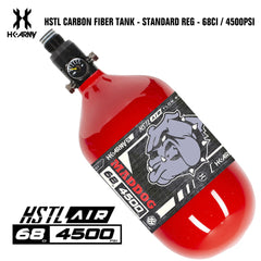 CLEARANCE Maddog HK Army HSTL 68/4500 Carbon Fiber HPA Compressed Air Paintball Tank Bottle System - Standard Reg | RED