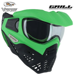 CLEARANCE V-Force Grill 2.0 Thermal Anti Fog Paintball Mask Goggles - Venom (Green / Black) - OPEN BOX