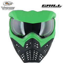 CLEARANCE V-Force Grill 2.0 Thermal Anti Fog Paintball Mask Goggles - Venom (Green / Black) - OPEN BOX