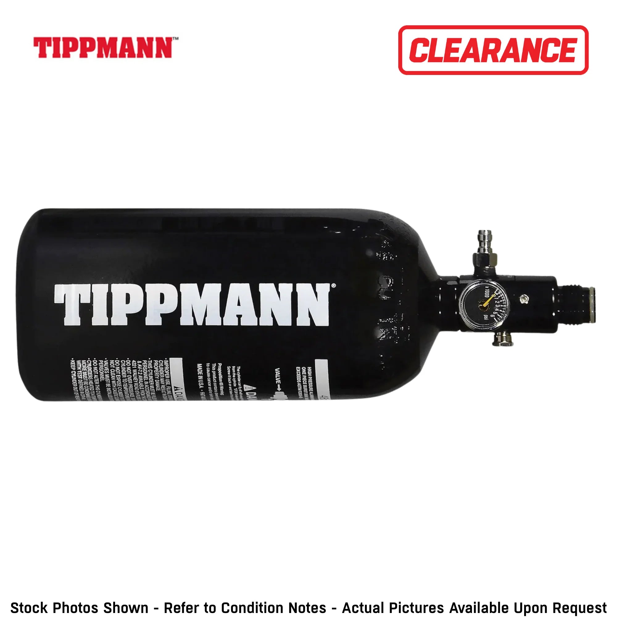 CLEARANCE Tippmann Basic Aluminum 48/3000 HPA Compressed Air Tank | OPEN BOX / USED