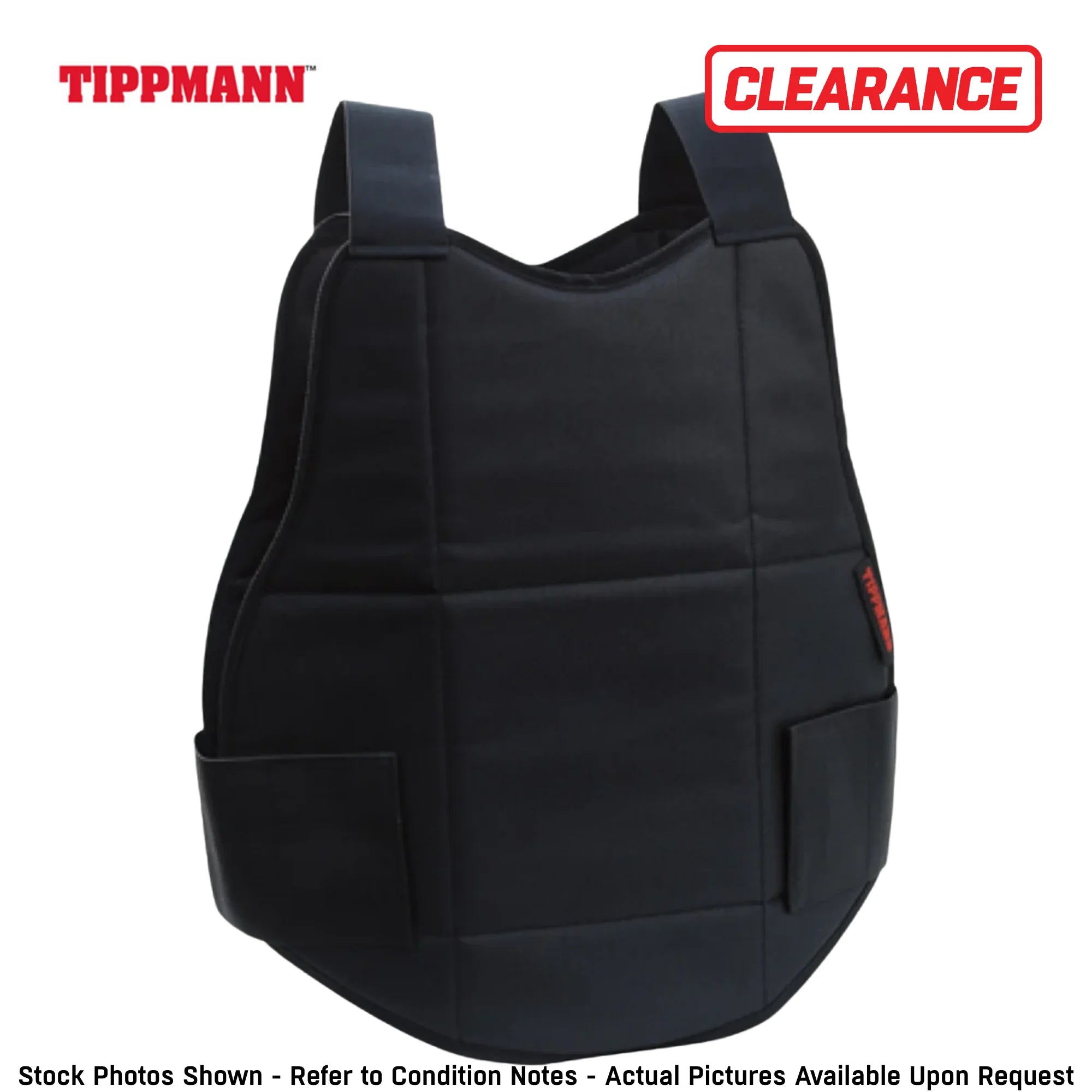 CLEARANCE Tippmann Paintball Airsoft Padded Chest Protector - Black T299026