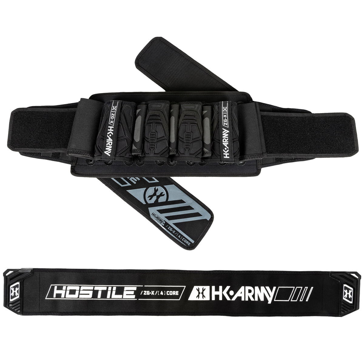 HK Army ZERO-GX Harness Pod Pack 3+2 4+3 5+4 std config, pod pack harness, quick pod access, for pit ready setups, rear angle