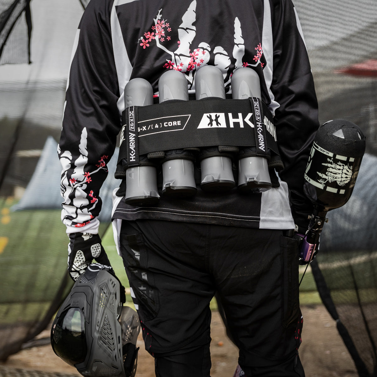 HK Army ZERO-GX Harness Pod Pack 3+2 4+3 5+4 std config, pod pack harness, secure pod carry, for pit ready setups, overview angle