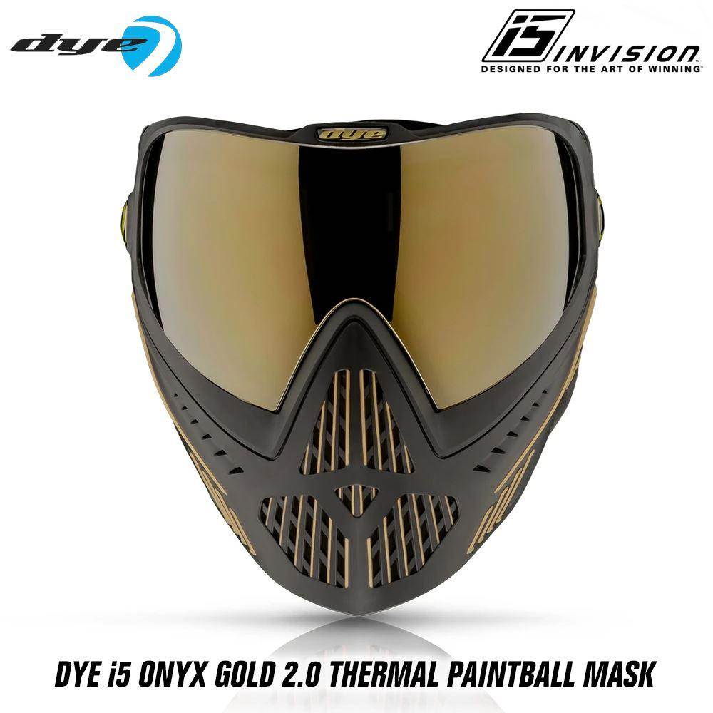 Dye I5 Thermal Paintball Mask Goggles with GSR Pro Strap - PaintballDeals.com