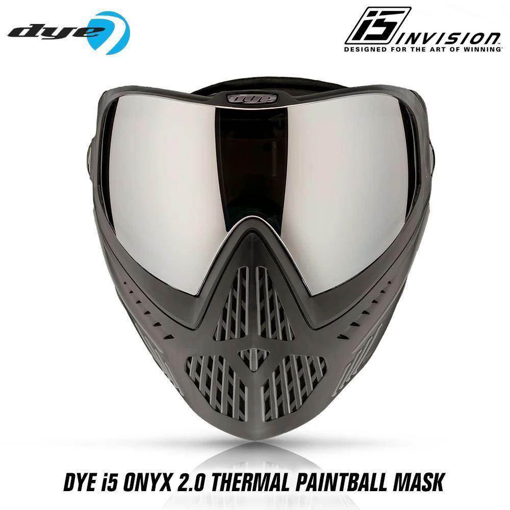 Dye I5 Thermal Paintball Mask Goggles with GSR Pro Strap - PaintballDeals.com