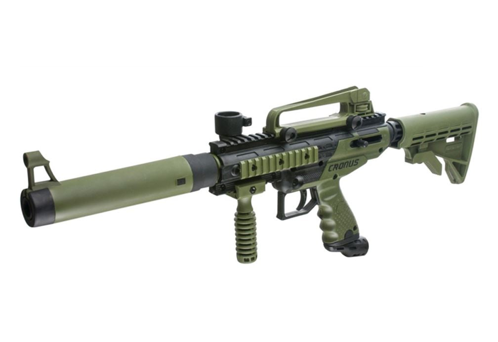 Tippmann Cronus Semi Auto .68Cal Marker Gun std config, marker, durable field setup, for woodsball play, field ready view