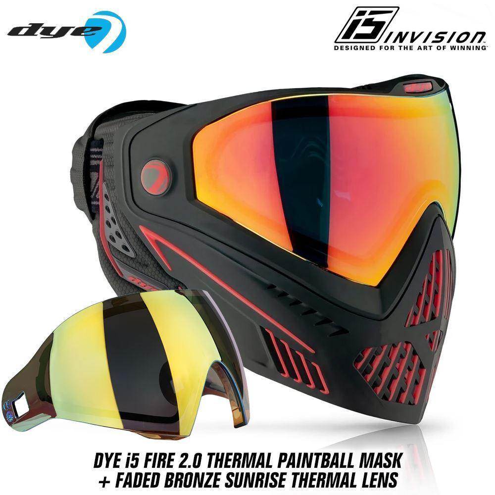 DYE i5 Thermal Paintball Mask With GSR Pro Strap