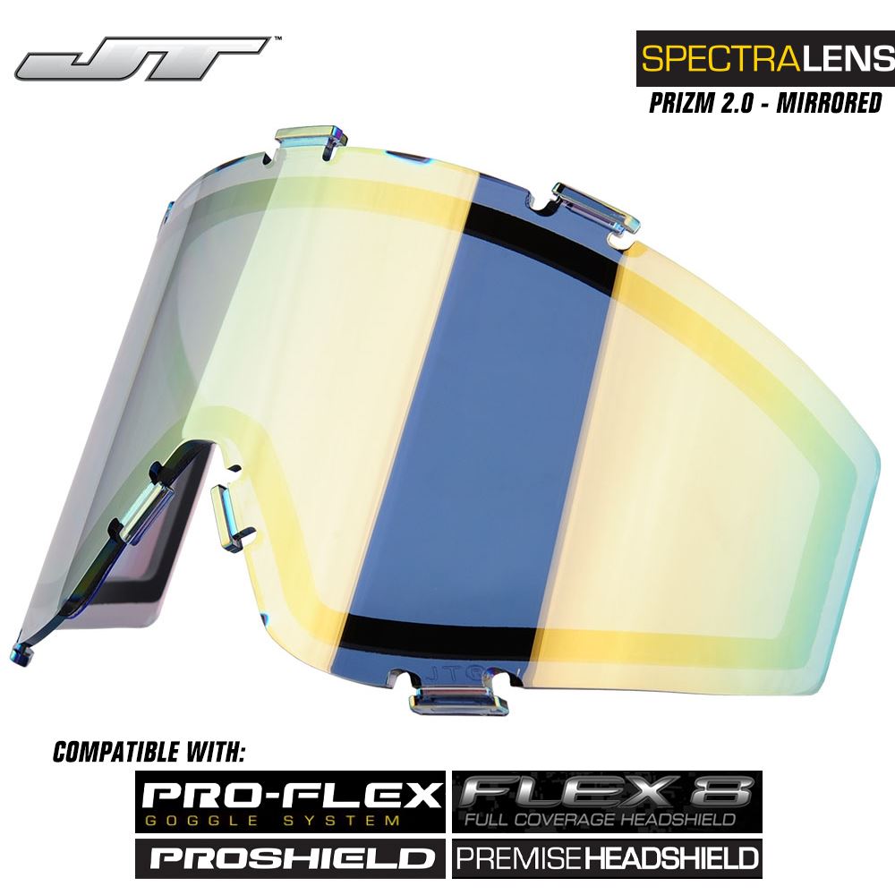 JT Spectra Paintball Mask Dual-Pane Thermal Replacement Prizm 2.0 Mirr