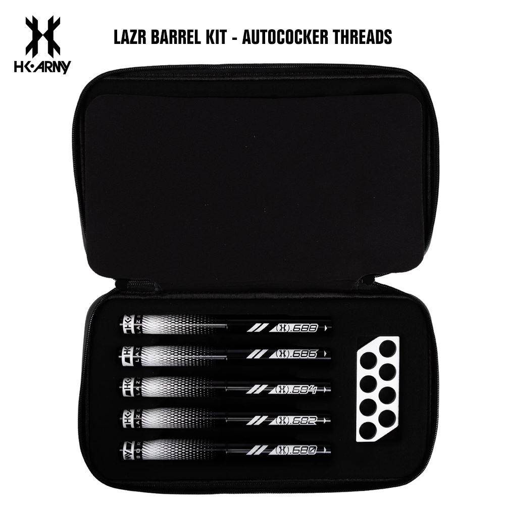 HK Army LAZR Paintball Barrel Kit - Autococker Threads - Black Inserts - PaintballDeals.com