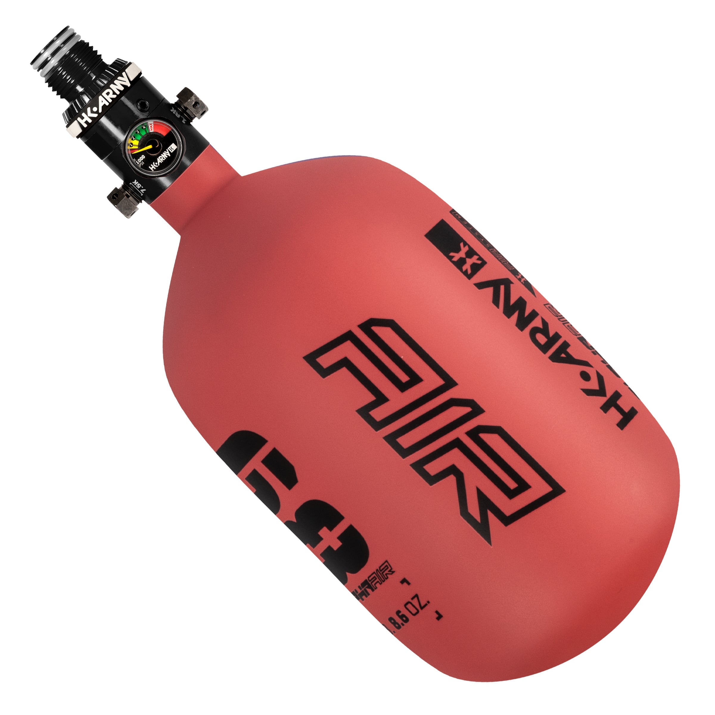 HK Army Alpha Air 68ci 4500 PSI Carbon Fiber Tank Bottle w/ HP8 Regulator - Ignite Red