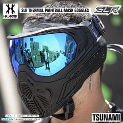 HK Army SLR Thermal Paintball Mask Goggles - Tsunami (Black/Black/Black) - Arctic Thermal Lens HK Army
