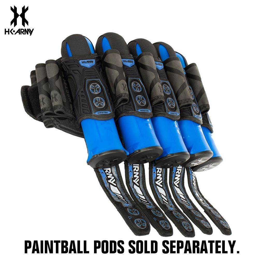 HK Army Magtek Paintball Harness Pod Pack - Black / Blue -3+2 | 4+3 | 5+4 HK Army