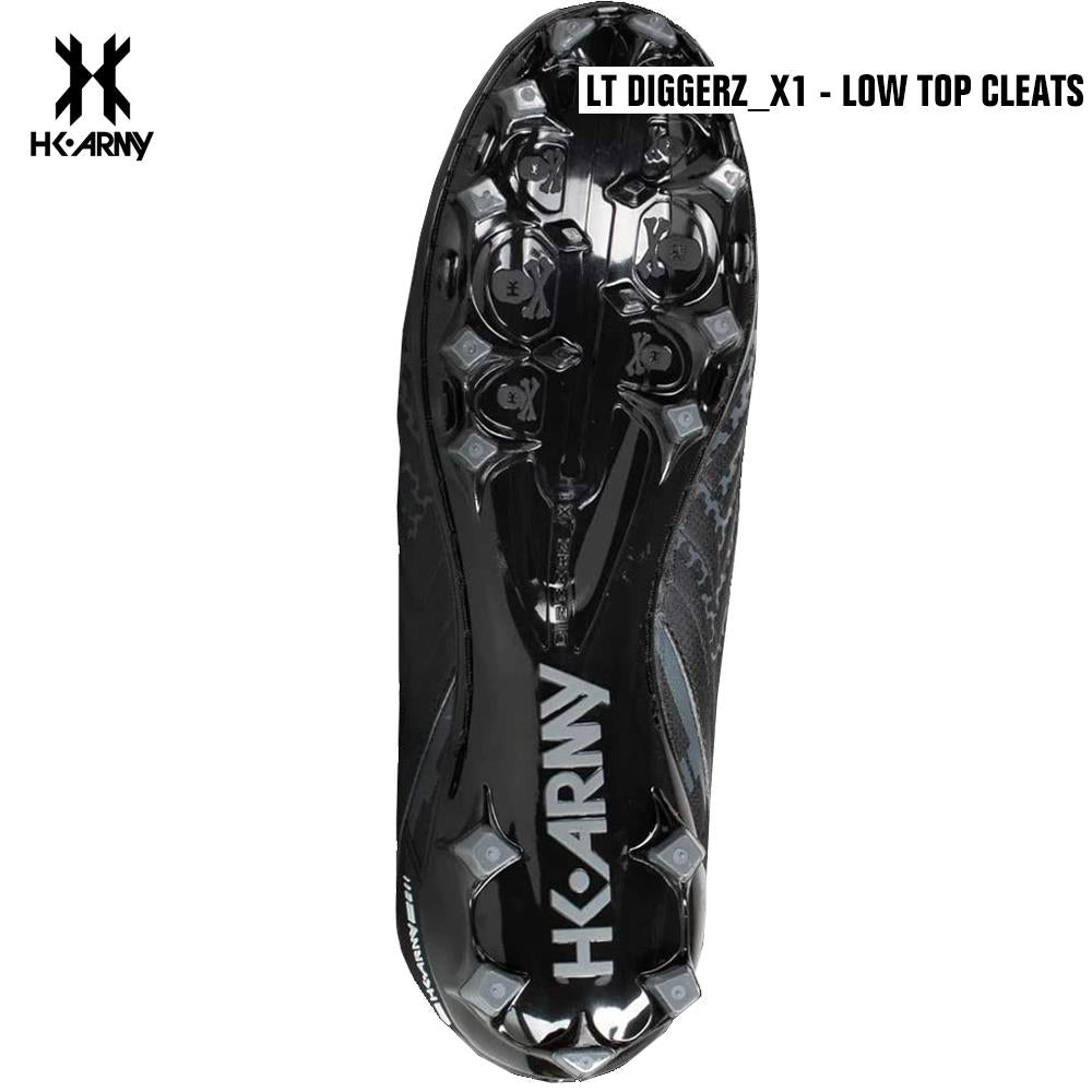 HK Army LT Diggerz_1 Low Top Paintball Cleats - Black/Grey HK Army