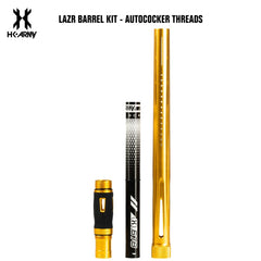HK Army LAZR Paintball Barrel Kit - Autococker - Dust Gold / Black Inserts HK Army
